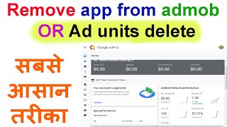 Remove app from admob  How to remove app in admob 2022  how to delete ads unit in admob android [upl. by Quin995]