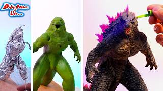 Como hacer a GODZILLA EVOLVED de Plastilina ESCOLAR de Godzilla X Kong  DibujAme Un [upl. by Christean]