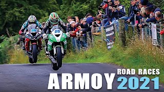 Armoy Road Races 2021  Mike Brownes Supersport Race moment [upl. by Reace644]