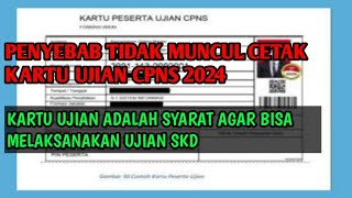 SOLUSI TIDAK MUNCUL CETAK KARTU UJIAN CPNS TAHUN 2024 [upl. by Nahtiek]