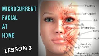 Microcurrent AtHome Facial Toning Tutorial Day 3 [upl. by Madaih]