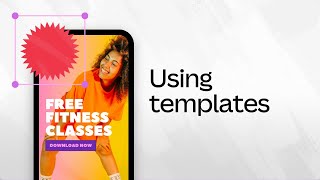 How to use templates on Canva for mobile 210 [upl. by Anay823]