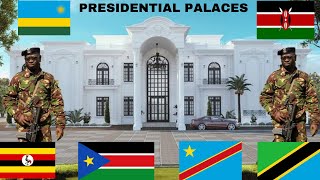 7 East African Presidents With Their Statehouses  Kenya vs Uganda vs Tanzania vs Rwanda [upl. by Lamrej]