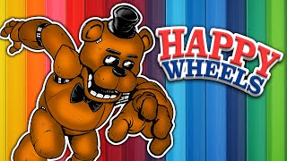 SHOCKING FREDDY FAZBEAR FAILS Happy Wheels [upl. by Holtorf]