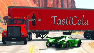 Tasti Cola Delivery FailsCrashes  BeamNG DRIVE  Gaming Media [upl. by Enelrahs]