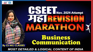 CSEET Revision  Business Communication  By Tanvee mam I CS NKJ CLASSES [upl. by Tybalt952]