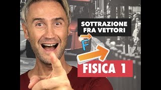 LEZIONE di FISICA sottrazione tra vettori sottrazione vettori operazioni vettoriali [upl. by Erik]