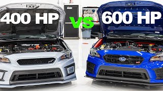 BUILDING A 400hp vs 600hp SUBARU STI BUILD LIST [upl. by Anadroj669]