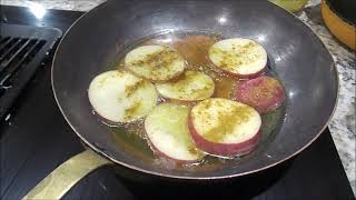 Cooking with Nate Fried Curried Sliced Potatoes [upl. by Amitaf]