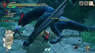 MHR with Spot feat Gui Ep 23 The Pouncing Shadow Nargacuga [upl. by Eicrad]