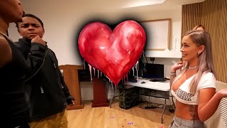 SILKY HELPS LAZER WOO FIND LOVE POP THE BALLON CHALLENGE IN THE FAZE HOUSE [upl. by Rebe876]