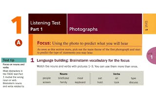 Audio for Unit 1 Photographs  Tactics for TOEIC Test [upl. by Eseneg861]