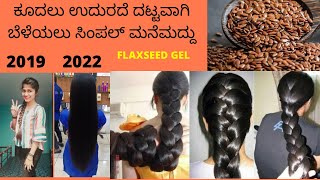 FLAXSEED Gel fast hair growth and hair loss  ಕೂದಲು ಉದುರದೆ ದಟ್ಟವಾಗಿ ಬೆಳೆಯಲು ಸಿಂಪಲ್ ಮನೆಮದ್ದು [upl. by Carilyn244]