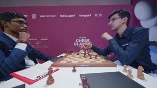 Anish Giri started blindfolded chess with R Praggnanandhaa After he LOSE  Grand chess tour [upl. by Ardnasyl895]