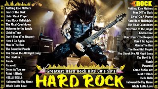 Best Hard Rock Songs 80s 90s 🎸 Metallica Nirvana Bon Jovi ACDC Guns N Roses Evanescence [upl. by Ydaj882]