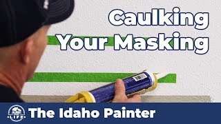 When to Remove Your Caulked Masking Tape Painting HACK [upl. by Ettolrahc326]