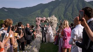 Wedding video in Lake Como Villa Balbiano and Villa Gastel with Chiara Ferragni and Fedez [upl. by Rodrigo]