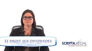 Le droit aux dividendes [upl. by Appleton]