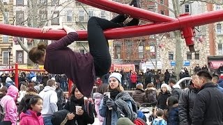 People celebrate Chinese Lunar New Year in Manhattan Chinatown [upl. by Daveda]