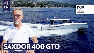 ENG SAXDOR 400 GTO  Motor Boat Review  The Boat Show [upl. by Verge]