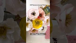 How to make Japanese Anemone flowers  DIY paper flower [upl. by Itsyrk]