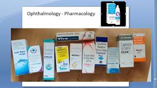 Ophthalmology Common medication medicines prescribed drugs eye drops pharmacology [upl. by Lamhaj42]