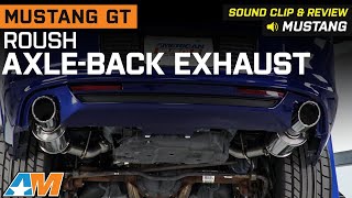 20112014 Mustang GT Roush AxleBack Exhaust Sound Clip amp Review [upl. by Cam]