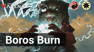 ⚪🔴INSANE BURST DAMAGE BOROS BURN GAMEPLAY  STANDARD BO1 BLOOMBURROW  MTG ARENA [upl. by Eetsim]