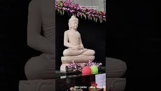 Sandstone Buddha statue delivered safely at Powergrid kolkata Newtown buddha buddhastatue shorts [upl. by Einnov539]