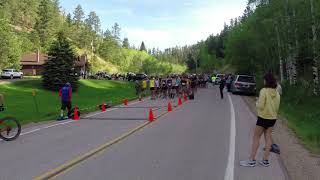 Deadwood Mickelson Trail Marathon raw start footage June 6 2021 [upl. by Alric358]