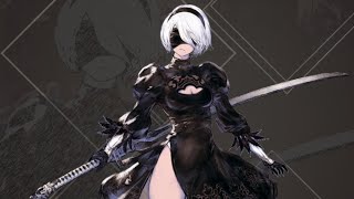 NieR Reincarnation  2B Voice Lines Battle Overlay [upl. by Rodina906]