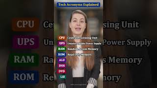 Tech Acronyms Explained  Learn English Vocabulary shrots EnglishVocabulary TechAcronyms [upl. by Tamarra245]