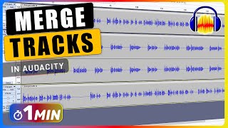 How to MERGE TRACKS in Audacity  Audio Tutorial [upl. by Kuhn757]