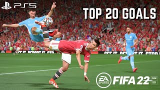 FIFA 22  TOP 20 GOALS 1  4K [upl. by Monti]