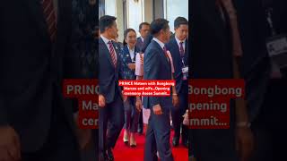 PRINCE Mateen with Bongbong Marcos and wifeOpening ceremony Asean Summitprinceofbrunei [upl. by Braswell]