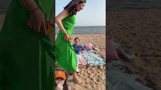 PRANK BESTIE SOK CANTIK DI PINGGIR PASIR PANTAI ⁉️shorts funny dubbing [upl. by Samuella]