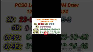 Lotto Result Today 9pm live draw December 12 2024 Swertres Ez2 PCSO live result [upl. by Dominik]