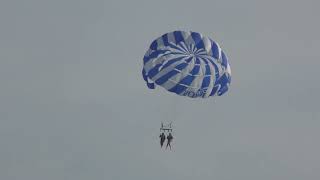 Double parasailing at Dassia Beach Dassia Corfu Greece [upl. by Salahi479]