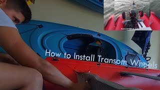 MustHave Equipment How to Install Transom Wheels on Your Dinghy  Inflatable BOAT [upl. by Anitsuga622]