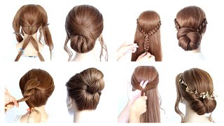 😍 7 EASY DIY Elegant Hairstyles Compilation 😍 Hairstyle Transformations [upl. by Amsaj877]