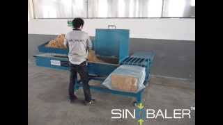 SINOBALER  Scale Weighing Horizontal Bagging Baler a Baling and Bagging Machine [upl. by Thill885]