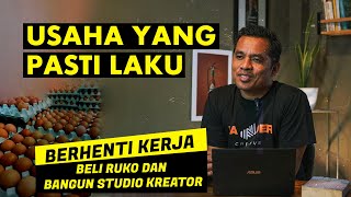 Berhenti Kerja Gaji Besar  Kebeli ruko dan bangun studio creator dari usaha jualan telur [upl. by Wexler]