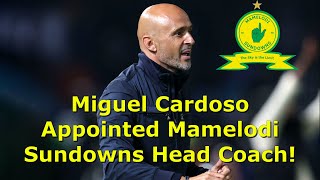 Mamelodi Sundowns  Miguel Cardoso Appointed Mamelodi Sundowns Head Coach [upl. by Paulita]