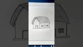 How to draw a house easy  house drawing  drawing of house  pencil sketch housedrawing [upl. by Masao]