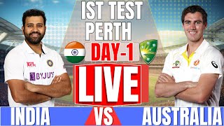 India vs Australia 1st Test Day 1  IND Live Match Today  Live Cricket Match  IND VS AUS LIVE [upl. by Las]