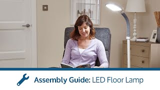 LED Floor Lamp  CareCo Assembly Guide [upl. by Airdnalahs835]