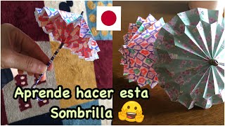 Cómo hacer esta sombrilla origami FACIL [upl. by Hsivat]