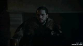 Gra o Tron sezon 6 odcinek 10 Jon Snow zostaję królem Północy [upl. by Larred]