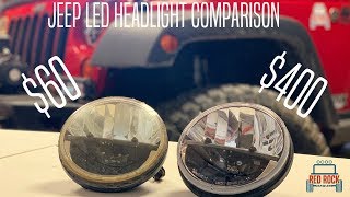 Jeep LED Headlights CHEAP VS EXPENSIVE [upl. by Alphonsa]