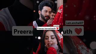 Preeran ❤️🫶karvachauth kundalibhagya dheeshra preeran beautifulcouple kundalibhagayafans song [upl. by Ekram]